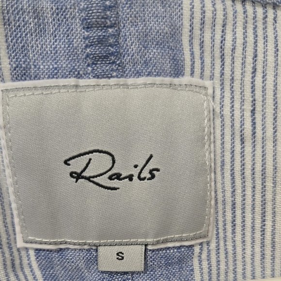 Rails Blue and White Stripe Top - Picture 4 of 6